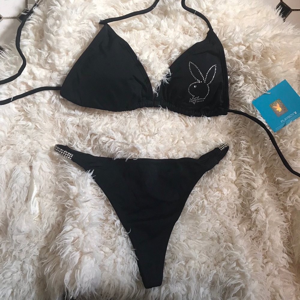 New Playboy black bikini 🦋